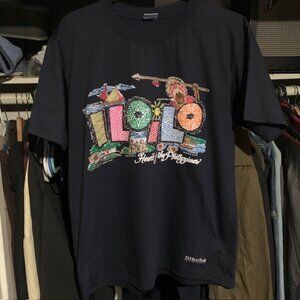 Vtg ILOILO HEART OF PHILLIPINES Travel Tourist Graphic Tee Sz Large